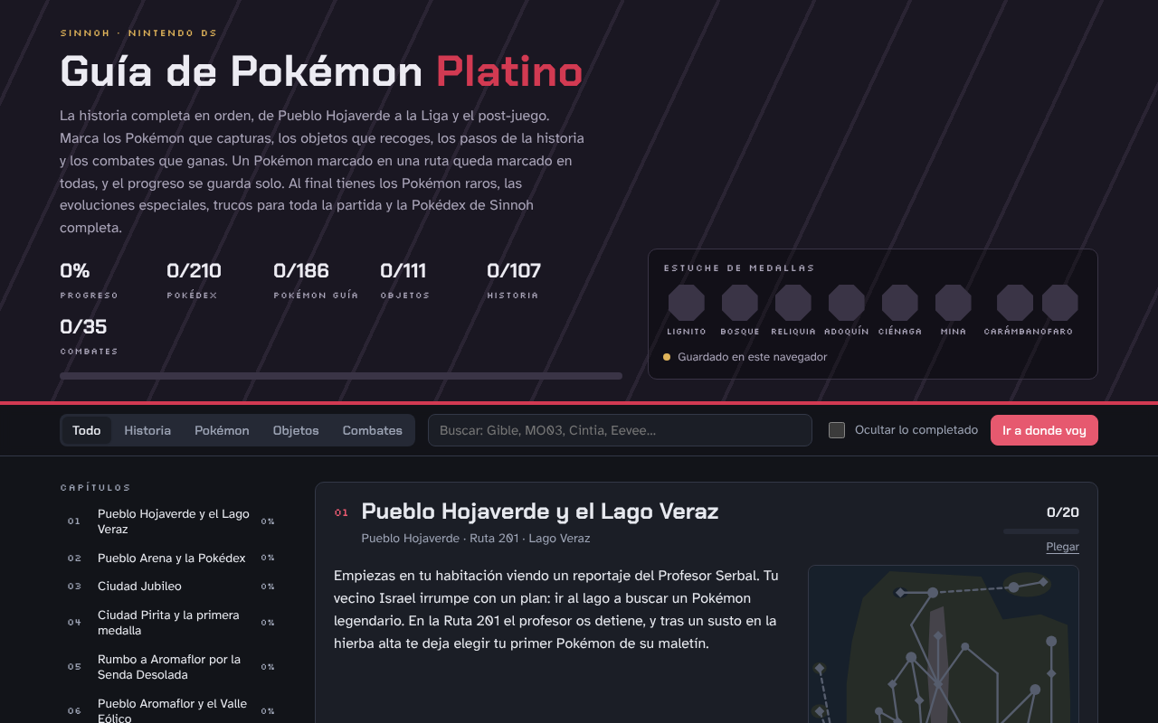 Guía de Pokémon Platino screenshot